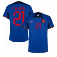 Camisa de time de futebol Holanda Frenkie de Jong #21 Replicas 2º Equipamento Mundo 2022 Manga Curta
